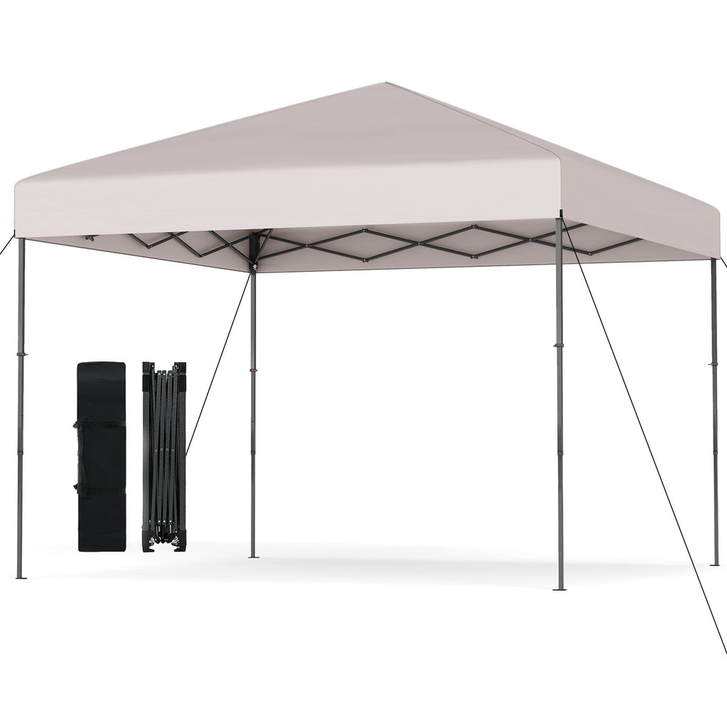 10 X 10 Feet Pop up Canopy Tent with Portable Carrying Bag and 8 Stakes