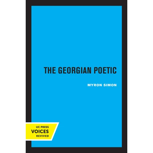 The Georgian Poetic - Paperback
