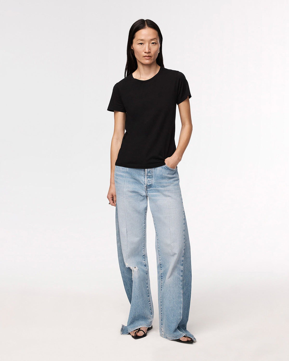 Crew Neck T-Shirt | Black