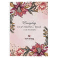 NLT Holy Bible Everyday Devotional Bible for Women New Living Translation, Floral - Hardcover
