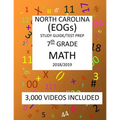 7th Grade NORTH CAROLINA EOGs, 2019 MATH, Test Prep: 7th Grade NORTH CAROLINA END OF GRADE 2019 MATH Test Prep/Study Guide - Paperback