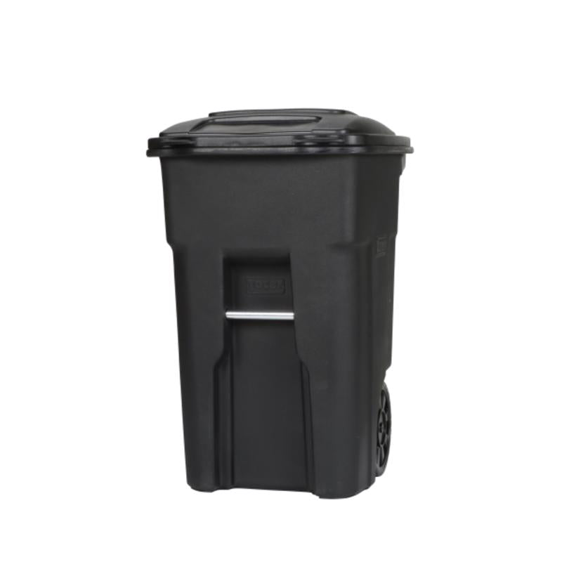 TOTER GARBAGE CAN BLACK 48GL