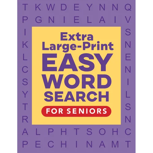 Extra Large-Print Easy Word Search for Seniors - Paperback