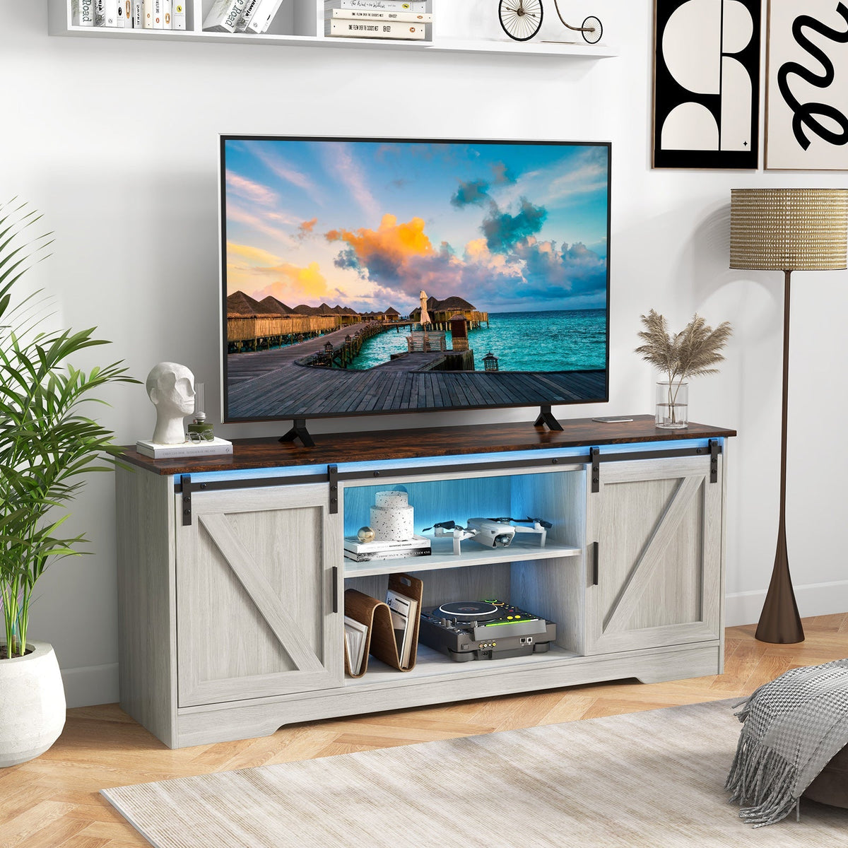 TV Stand for 65 Inch TVs Media Console Table for Living Room
