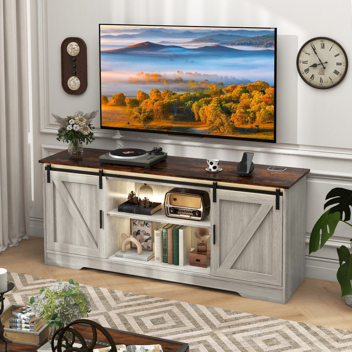 TV Stand for 65 Inch TVs Media Console Table for Living Room