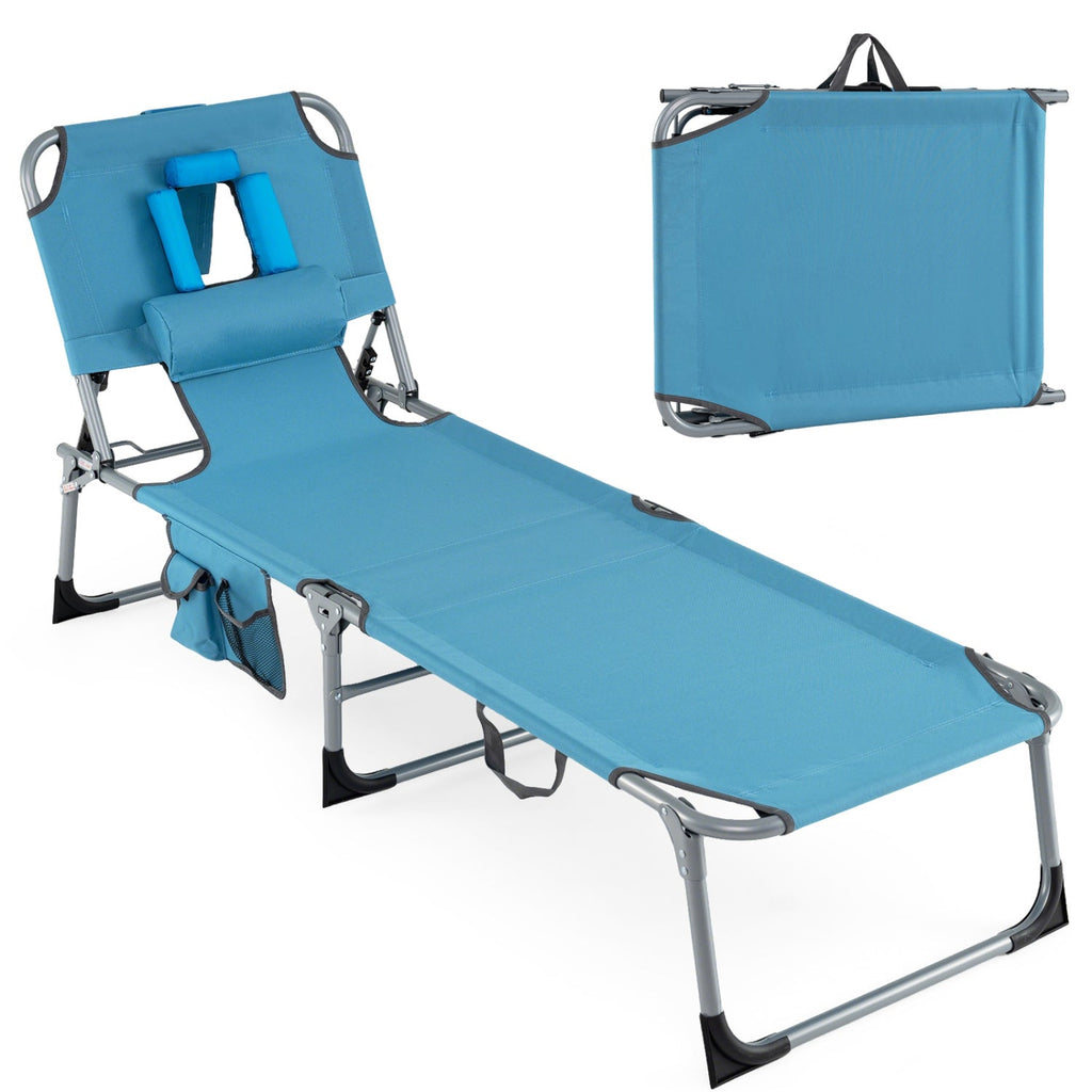 Tanning Chair with Face Arm Holes Folding Chair