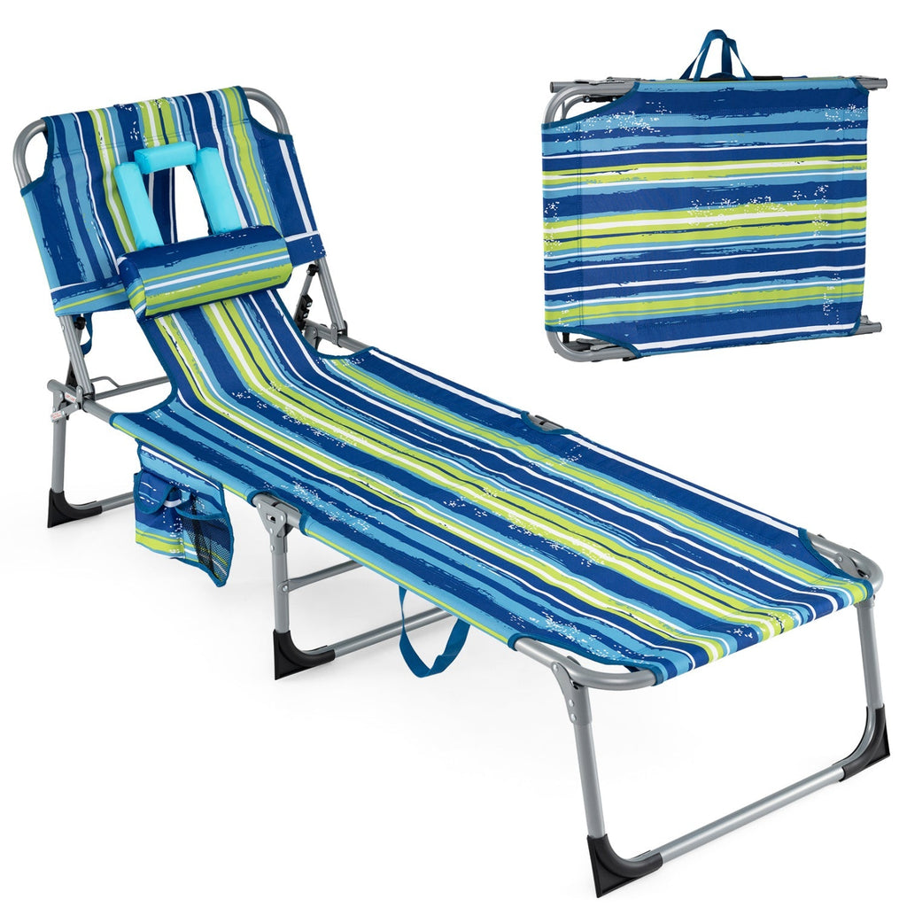 Tanning Chair with Face Arm Holes Folding Chair