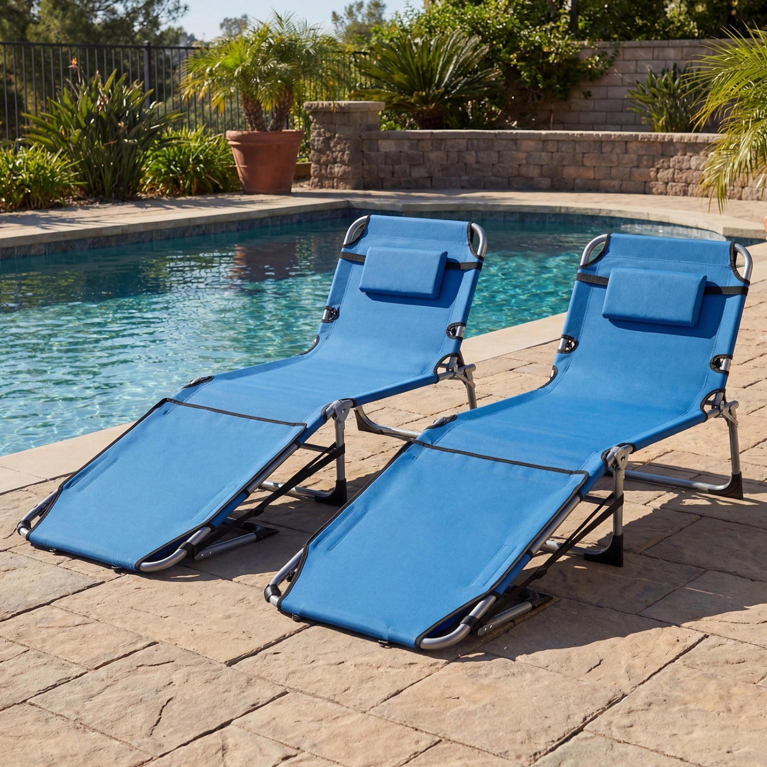 Tanning Chair with Face Arm Holes Portable Sunbathing Chair