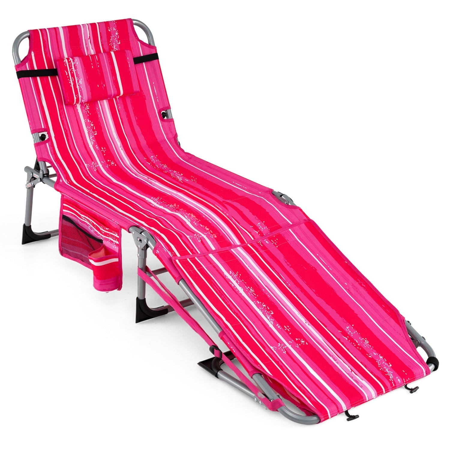 Tanning Chair with Face Arm Holes Portable Sunbathing Chair