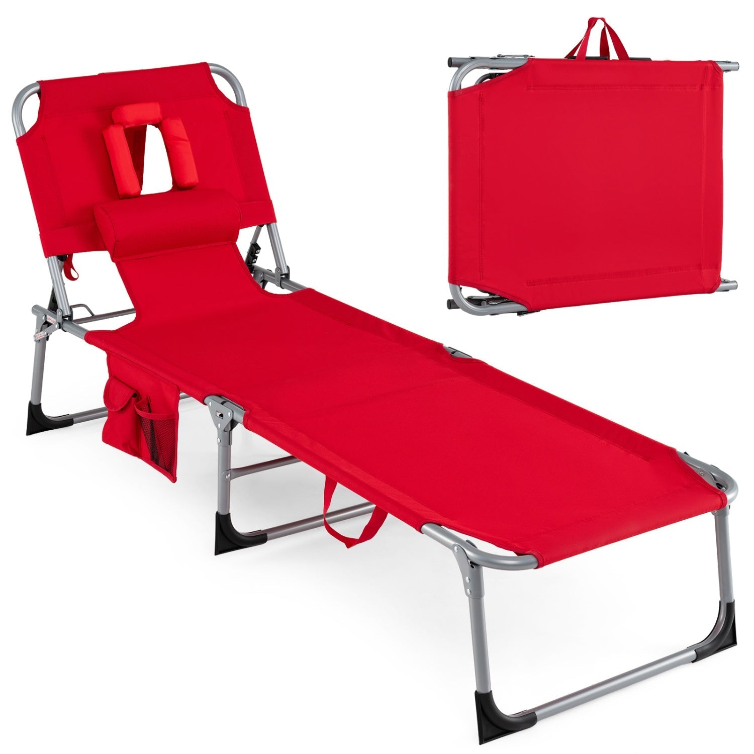 Tanning Chair with Face Arm Holes Folding Chair