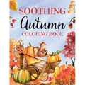 Soothing Autumn Coloring Book: 50 Tranquil Fall Coloring Pages for Relaxation and Meditation - Paperback