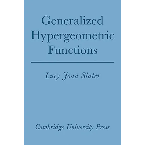 Generalized Hypergeometric Functions - Paperback