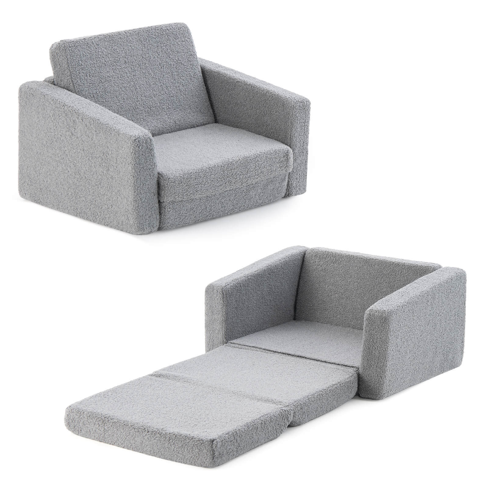 2-in-1 Children’s Convertible Sofa to Lounger-L