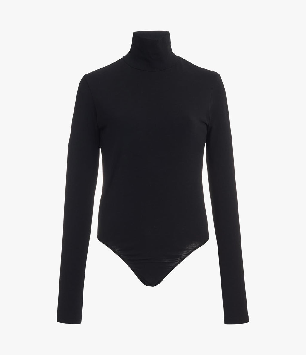Turtleneck Bodysuit | Black