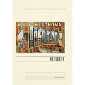 Vintage Lined Notebook Greetings from Sonoma, California - Paperback