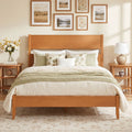 Full Bed Frame with Headboard and Solid Wood Legs