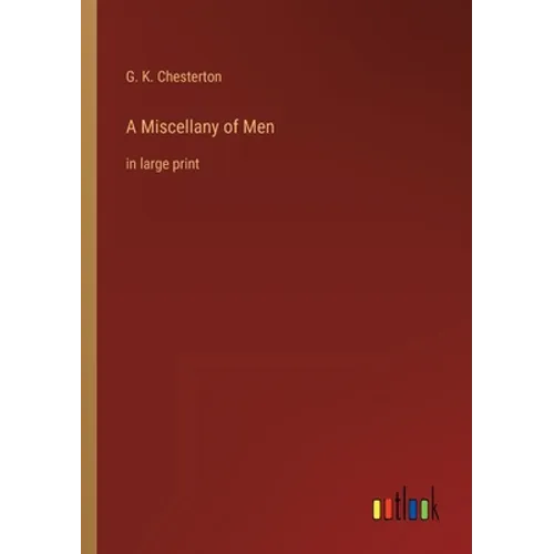 A Miscellany of Men: in large print - Paperback