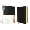 NIV, Journal the Word Bible, Hardcover, Black, Red Letter Edition, Comfort Print: Reflect, Take Notes, or Create Art Next to Your Favorite Verses - Hardcover