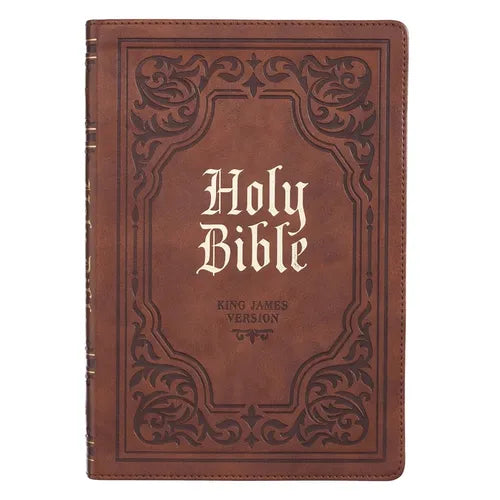 KJV Bible Thinline Brown - Leather
