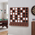Wall-Mounted Jumbo 4-in-a-Row Game with Acrylic Discs