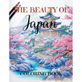 The Beauty of Japan: Relaxing Adult Coloring Book with 50 Large Coloring Pages - Paperback