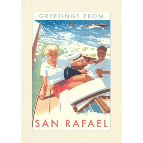 Vintage Lined Notebook Greetings from San Rafael, California - Paperback