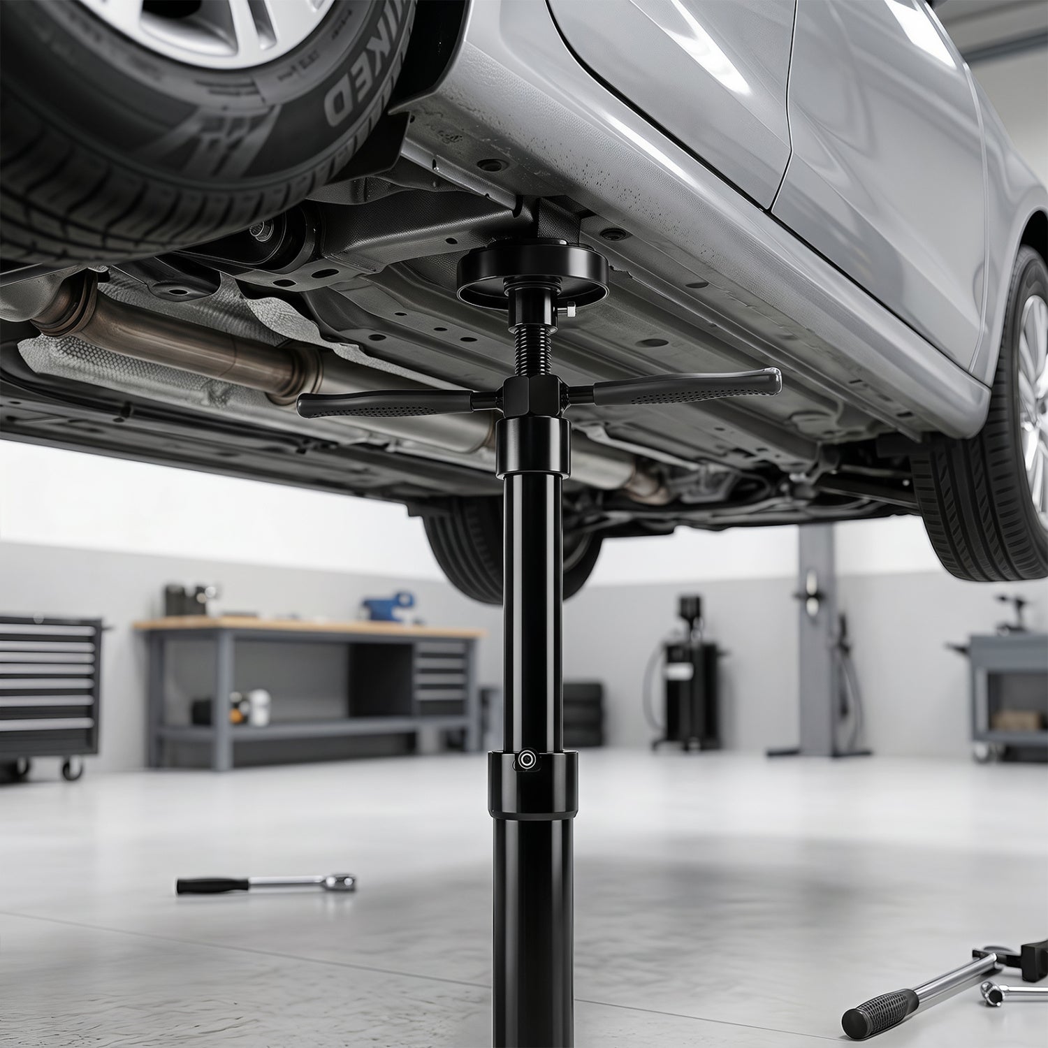 Underhoist Support Stand with Adjustable Height 38.5-75.5 Inch