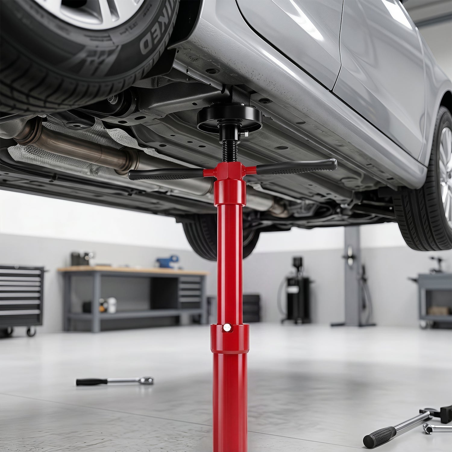 Underhoist Support Stand with Adjustable Height 38.5-75.5 Inch