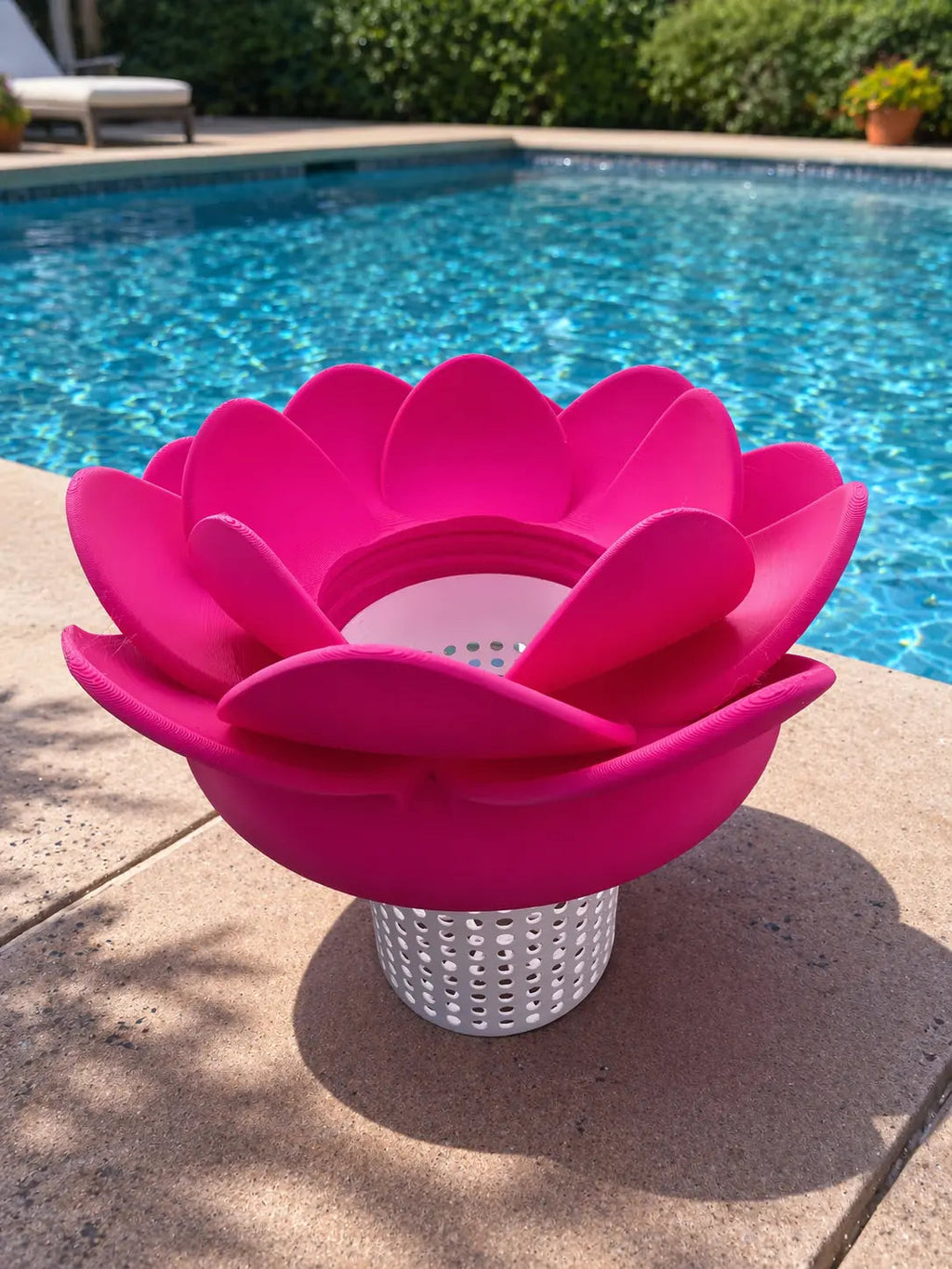 Floating Flower Can Holder — Pool Drink Float | 3D Printed
