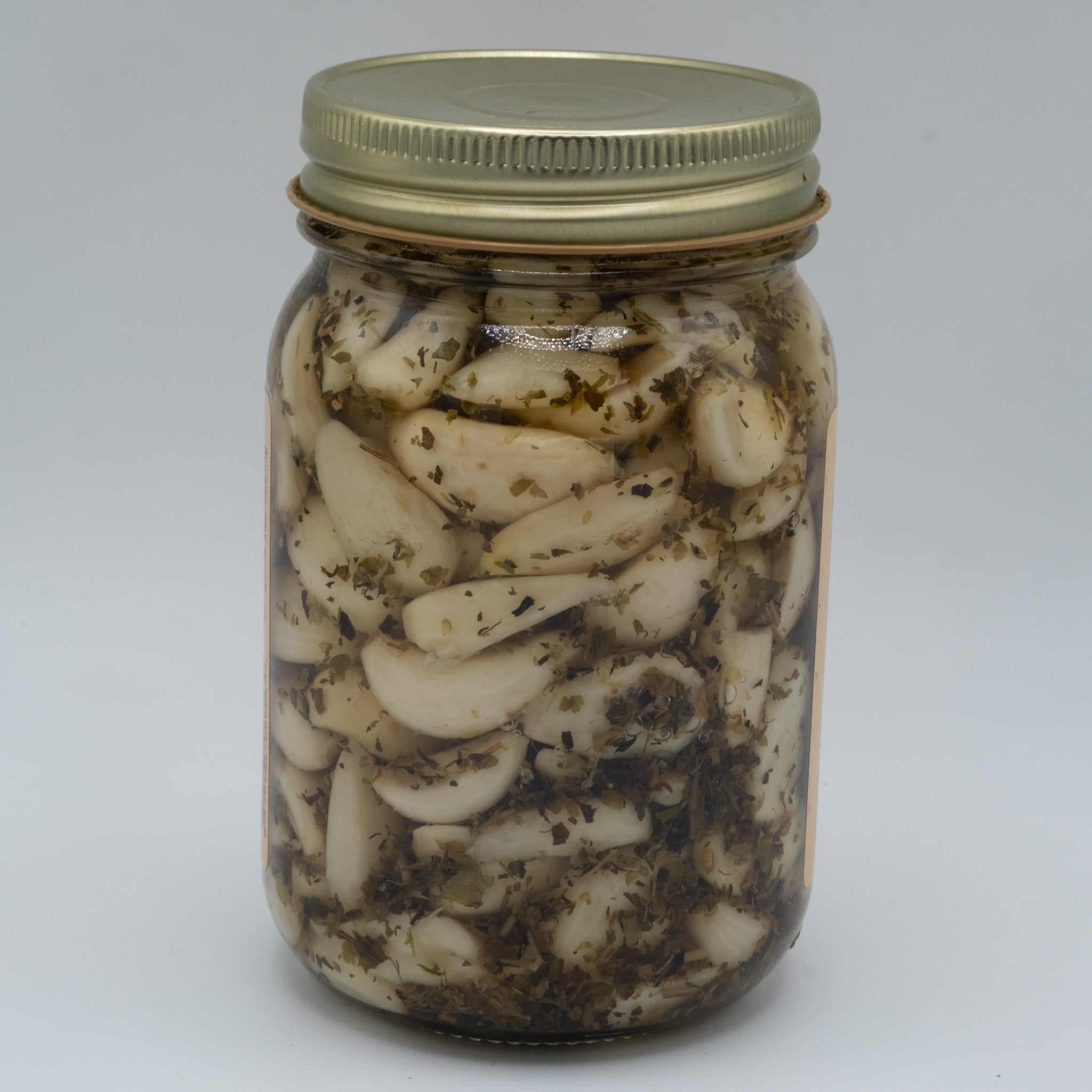 Savory Italian Garlic | Herb-Packed Pickled Garlic | 16 oz