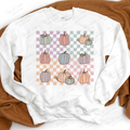 Checkered Pastel Pumpkins