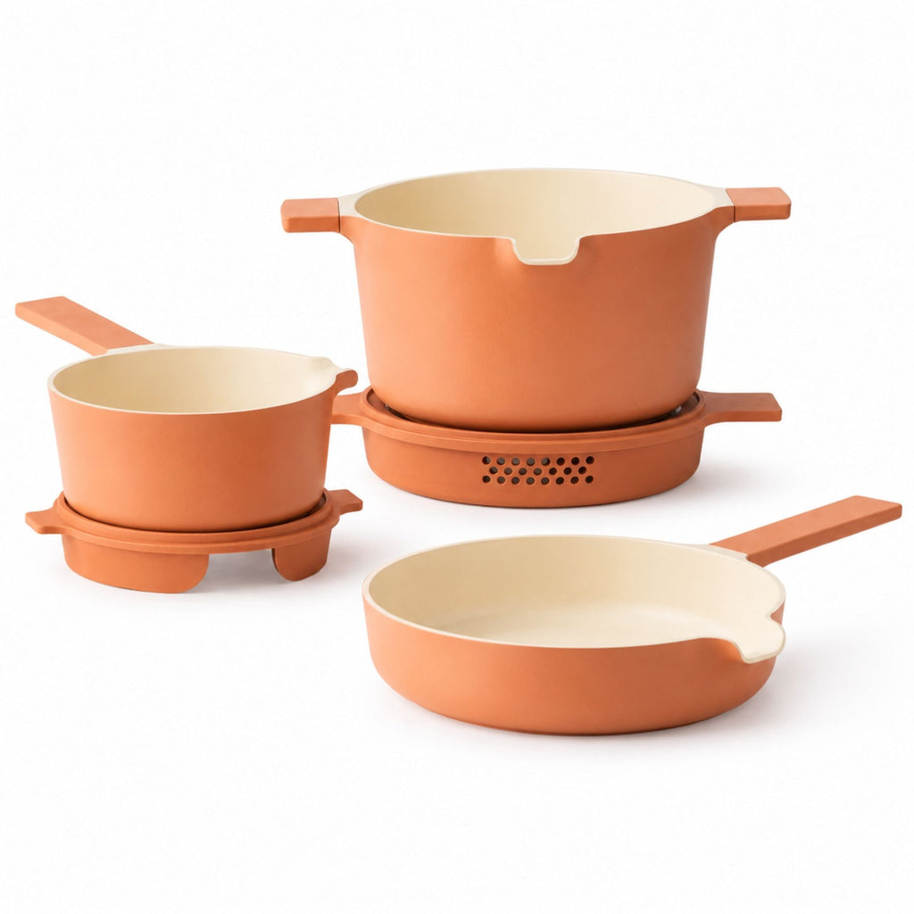 Ceramic Nonstick 5-Piece Stackable Set