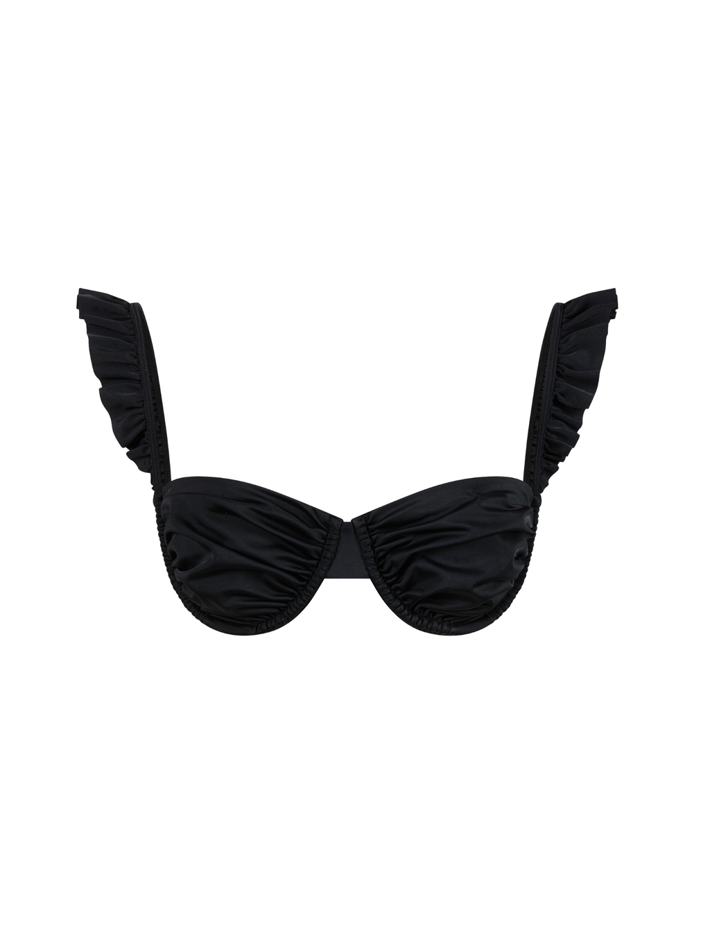 RUFFLED BALCONETTE BIKINI TOP