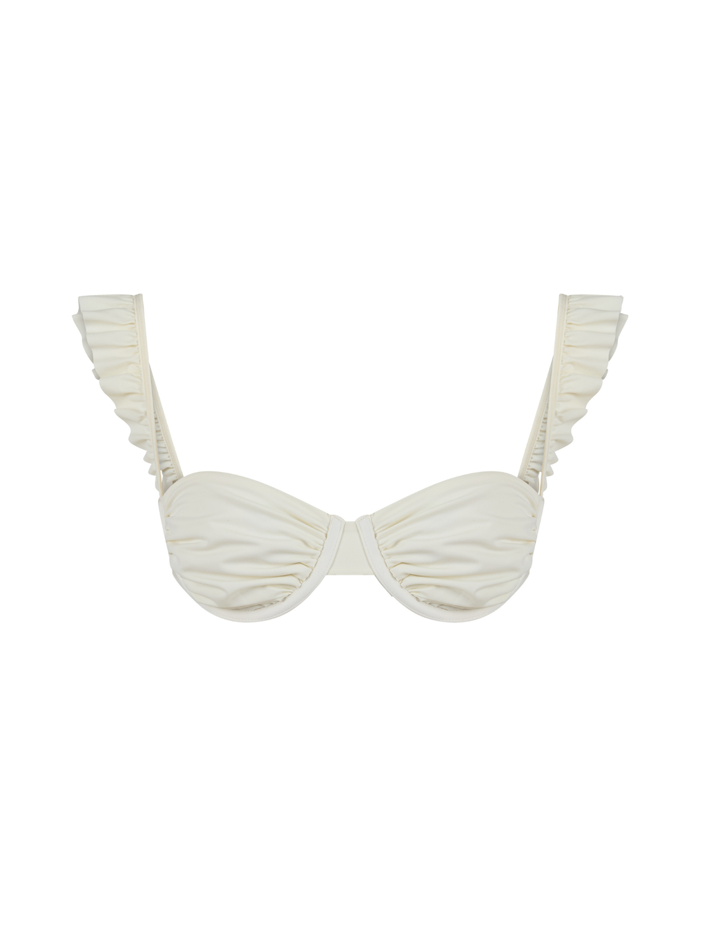 RUFFLED BALCONETTE BIKINI TOP