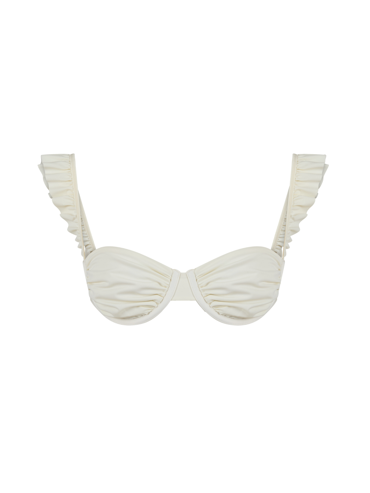 RUFFLED BALCONETTE BIKINI TOP