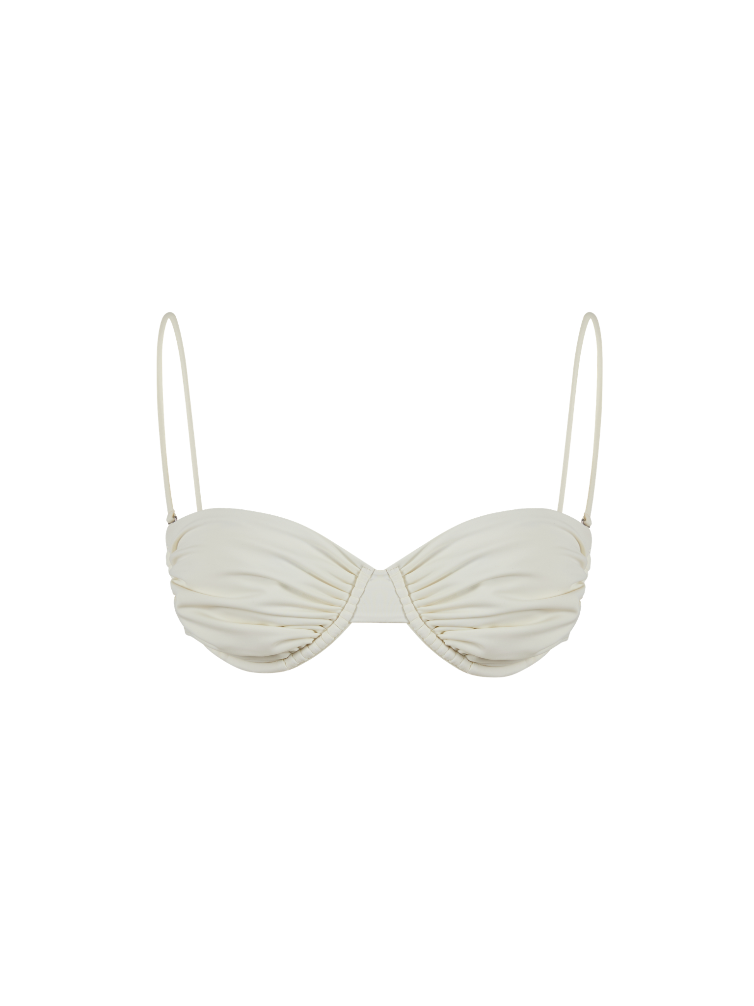 RUCHED BALCONETTE BIKNI TOP