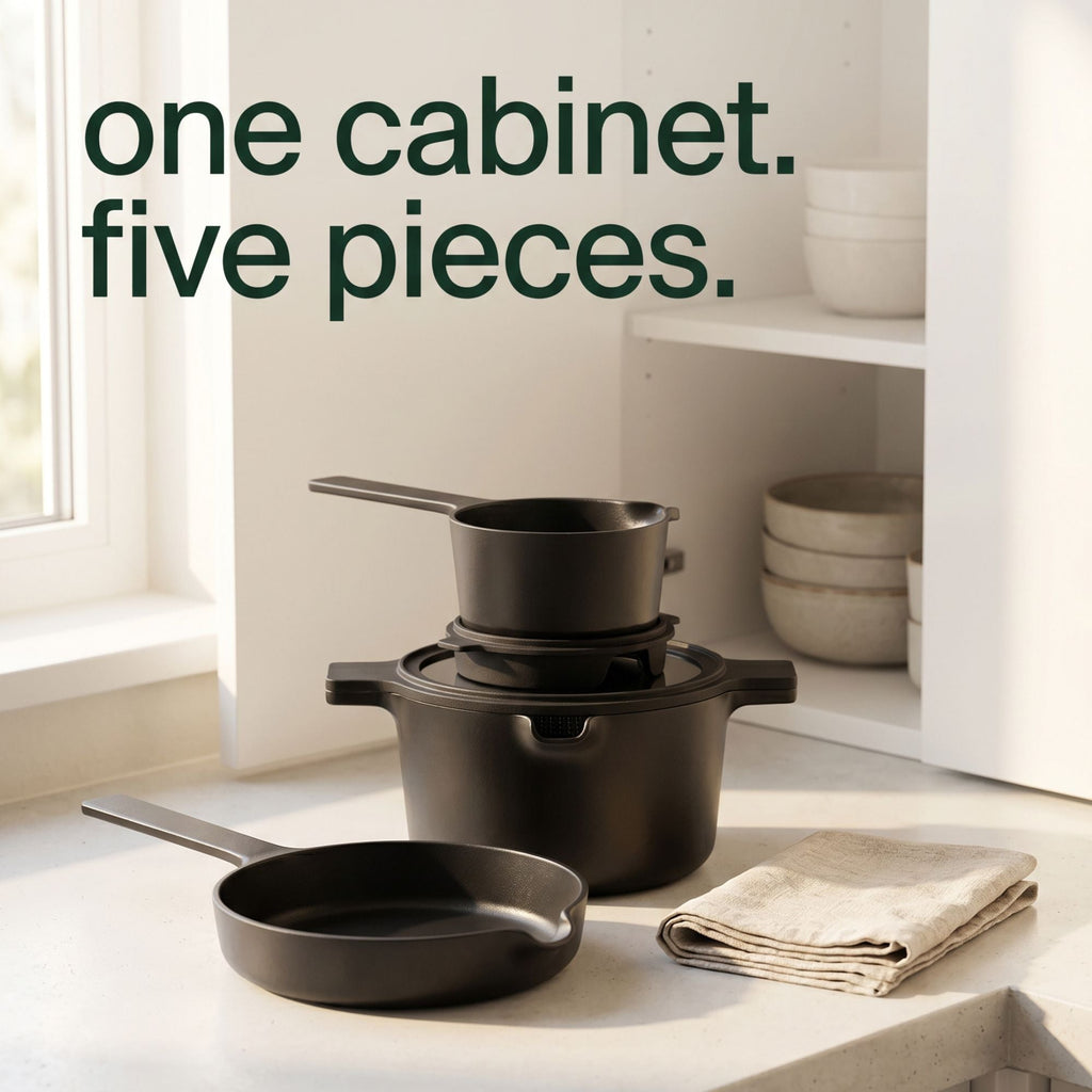 Ceramic Nonstick 5-Piece Stackable Set