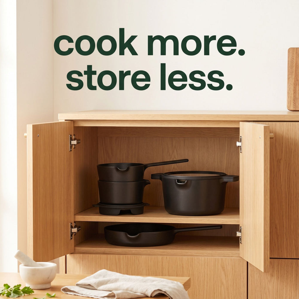 Ceramic Nonstick 5-Piece Stackable Set