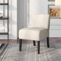 Upholstered Living Room Chair with Rubber Wood Legs