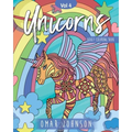 Unicorns Adult Coloring Book Vol 4 - Paperback