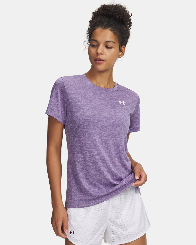 UNDER ARMOUR Tech Twist SS - Purple Luxe/White