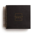 Illustrating Bible NIV - Spiral Bound Bible Journal, Dark Gray - Spiral