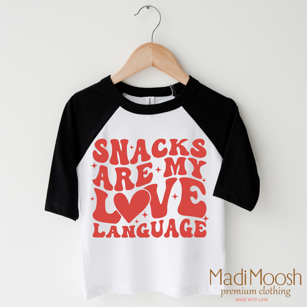 Snacks Are My Love Language Valentine's Day Shirt -  Valentine's Tee