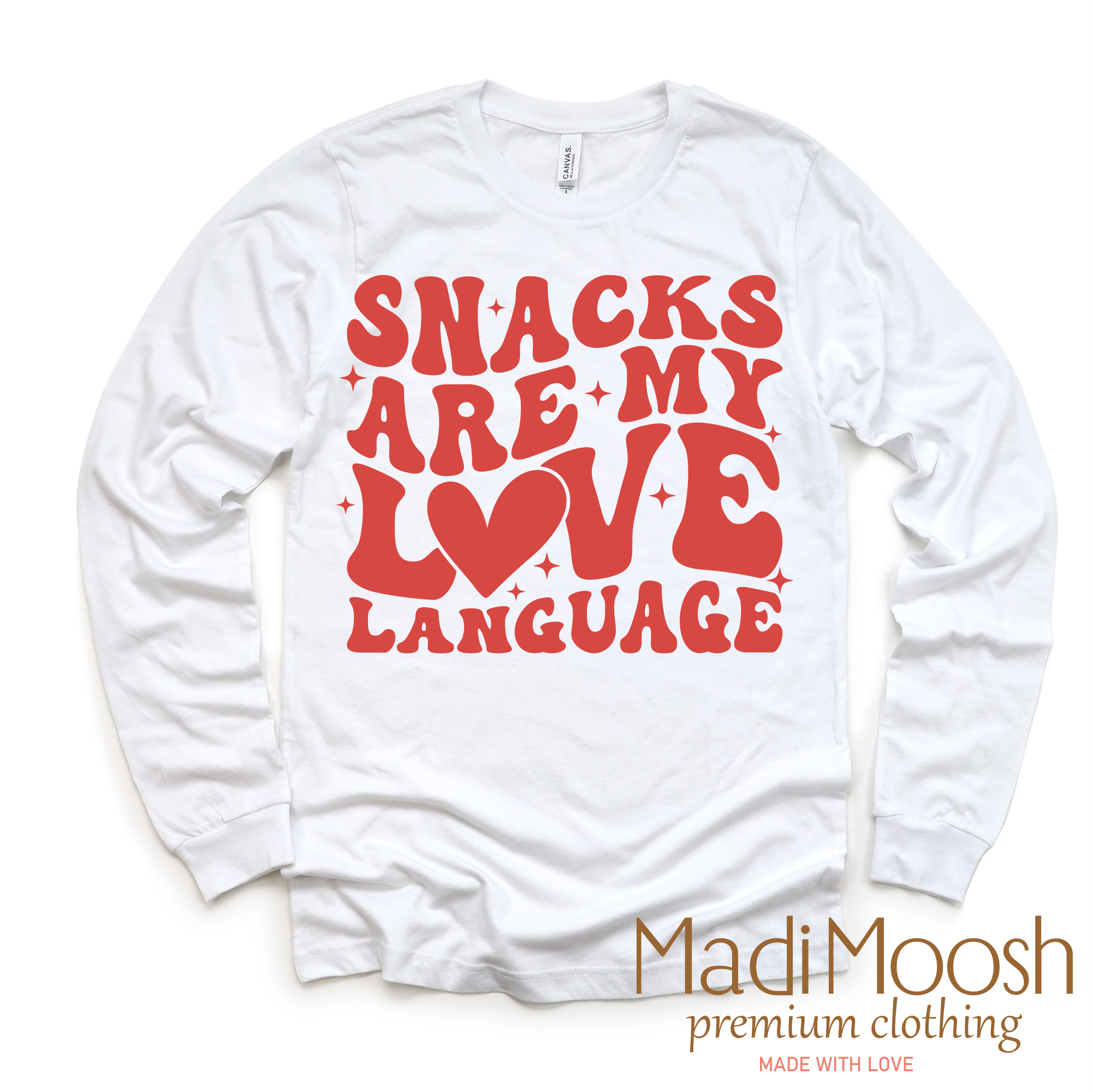 Snacks Are My Love Language Valentine's Day Shirt -  Valentine's Tee