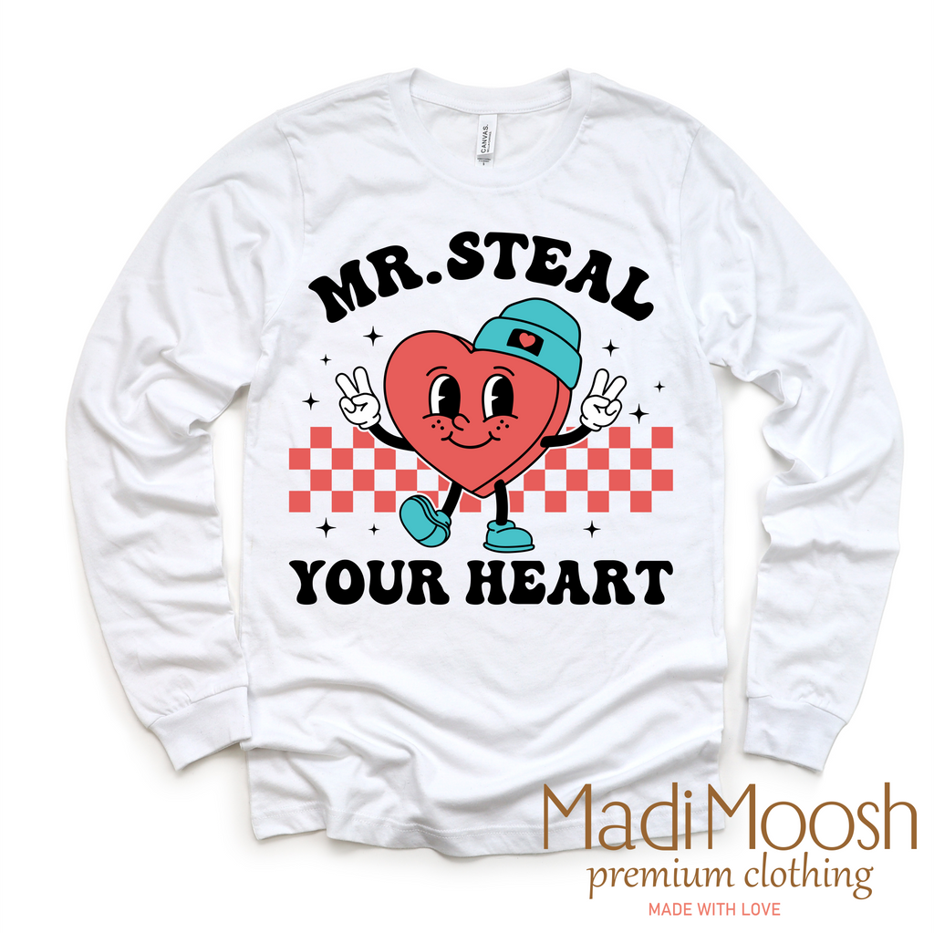 Mr. Steal Your Heart Valentine's Day Shirt -  Valentine's Tee