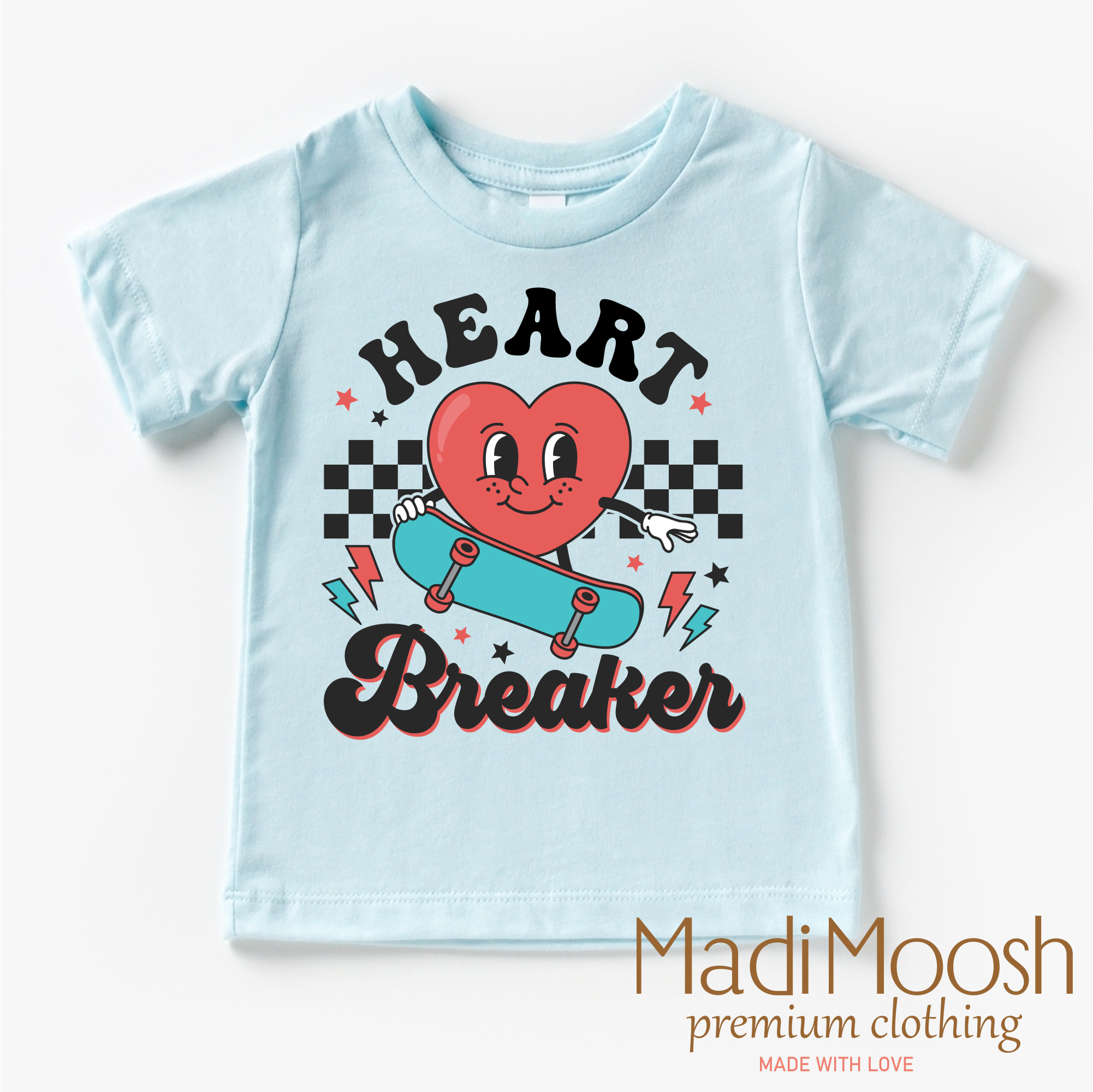 Heart Breaker Valentine's Day Shirt - Skateboard  Valentine's Tee