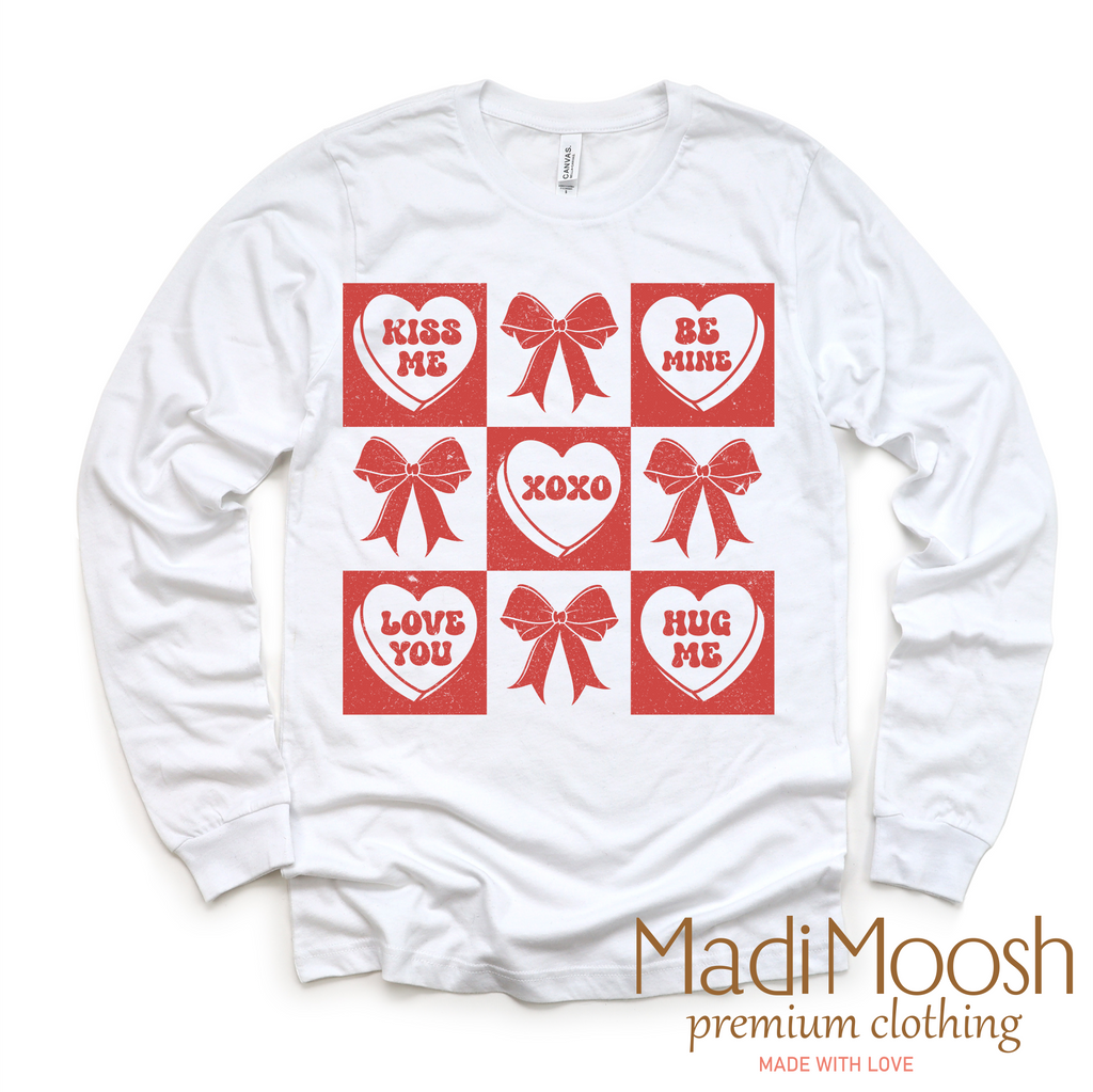 Candy Hearts And Bows Valentine's Day Shirt - Valentine's Tee