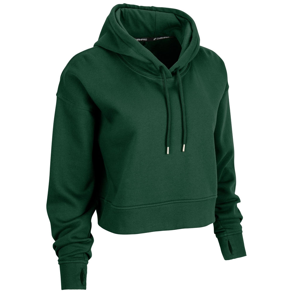 CHAMPRO SPORTSWEAR VICTORY FLEECE WOMEN'S CROP HOODIE