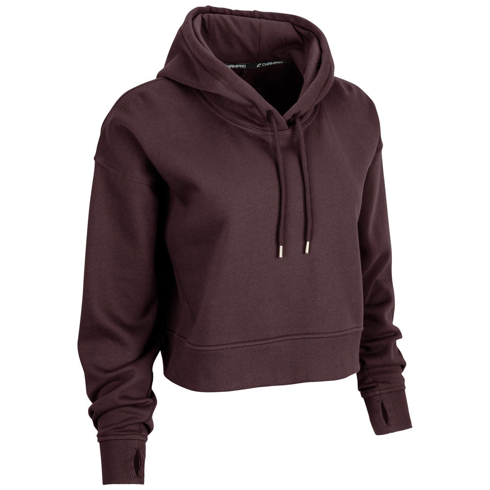 CHAMPRO SPORTSWEAR VICTORY FLEECE WOMEN'S CROP HOODIE