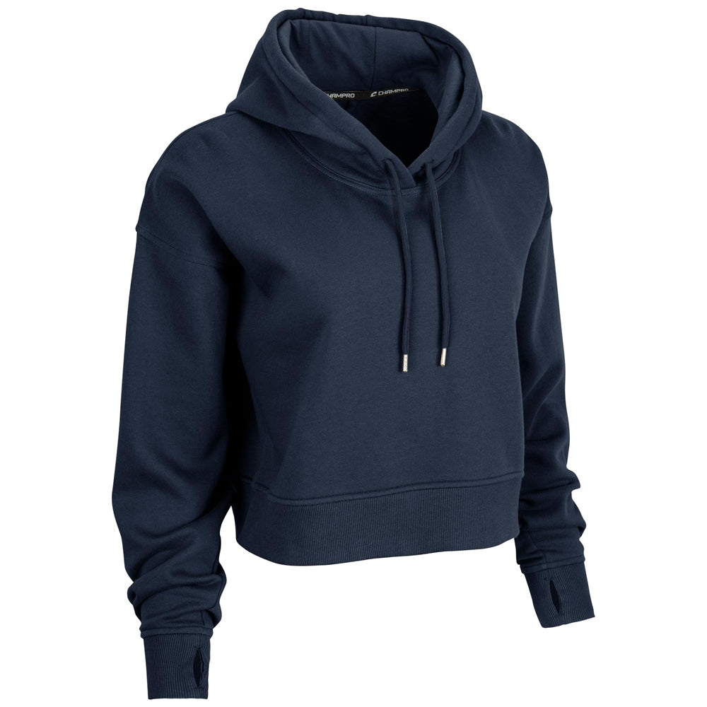 CHAMPRO SPORTSWEAR VICTORY FLEECE WOMEN'S CROP HOODIE